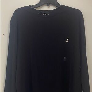 Nautica Men's Classic Black Long Sleeve Tee